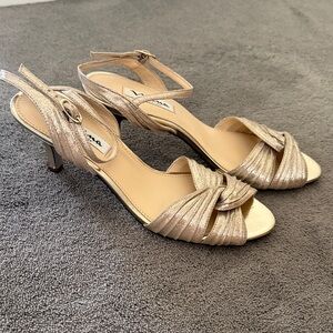 Nina Champagne Gold Heels